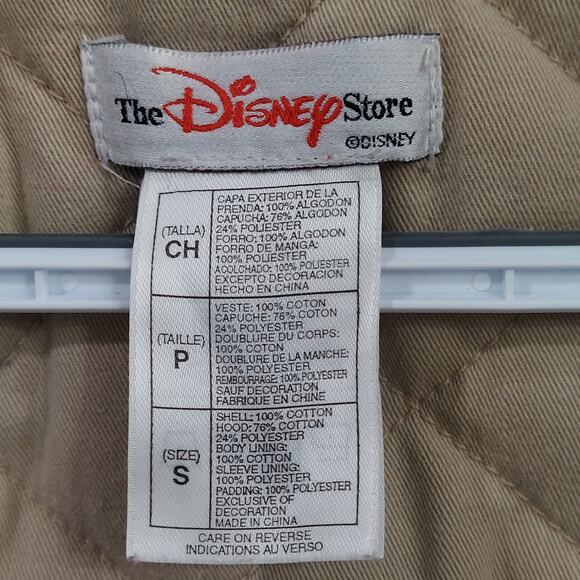 Disney Vintage Bomber Jacket Small Mickey Mouse Black And Tan Coat (No Hood) - Picture 10 of 16